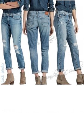 Lucky Brand SIENNA Slim Mid-Rise Boyfriend Distressed Jeans #7W13342 ~ size 25